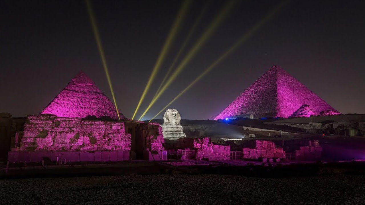 A magical journey to the sound and light show at the Pyramids